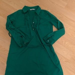 Beautiful Kelly Green Shirt Dress by Old Navy